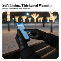 Fleece Lined Touchscreen Gloves Warm Cold Weather Cycling Gloves Windproof Wind-Resistant for Adults, Motorcycle Riding