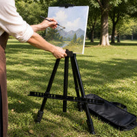 Portable Telescopic Metal Easel Tripod for Display and Outdoor Sketching