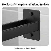 Drilleffortless Installation Wall-Mounted Towel Bar Easy To Install Bathroom Fixture Multi-Functional Household Storage Space-Saving for Renters, Apartment Dwellers, Homeowners, Kitchen, Toilet, Home