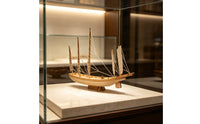 1/80 Wooden Sailing Ship Building Kit Historical Wooden Boat Building Kit Tabletop Sand Ship Model for Classroom