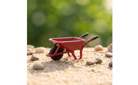 1/64 Scale Miniature Wheelbarrow Resin Wheelbarrow Model Detailed Diorama Decoration Tiny for Collectors