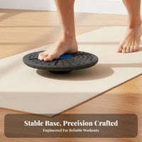 Wooden Balance Board Versatile Wooden Wobble Board Central Training Stability Disc Space-Saving Fitness Equipment High Weight