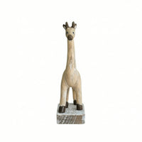 Giraffe Figurine Tabletop Giraffe Statue Decor Rustic Artistic for Art Lovers, Bookshelf, Desk