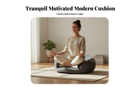 Soft Textile Memory Foam Meditation Cushion Curved Sides Low-Profile Meditation Cushion
