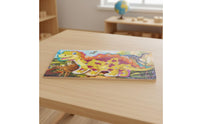 Wooden Dinosaur Puzzle Learn Shapes Dinosaur Learning Puzzle Hand-Eye Coordination Educational Toy for Young Children, Children 3++