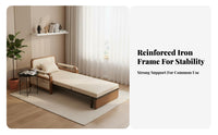 Foldable Pull-extendable Sofa Bed expandableableable transformable Couch Multi-Functional Living Room Furniture 2-in-1 Design for Apartment Dwellers, homeowners, Students, Small areas, Office