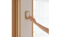 Door Bell with Wooden Frame Hanging Door Chime Bell Minimalist Wind Chime for Entryway, Wall
