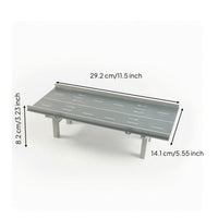 Elevated Bridge Model Section Miniature Roadway Model with Support Legs Modular Textured for Architectural Display