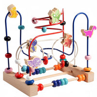 Educational Wooden Bead Maze Toy Develops Fine Movement Skills Wooden Bead Maze Improves Hand-Eye Coordination Toddler Learning Toy & Safe for Toddlers, Infants, Preschoolers, Nursery, Daycare, Playroom, Preschool