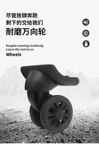 Luggage Wheel Replacement Universal Wheel for Suitcase, Trolley Case, Travel Bag, Repair Part