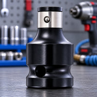 Knurled Square Drive Hex Adapter Metal Socket to Bit Adapter Compact Impact Wrench Converter Cylindrical