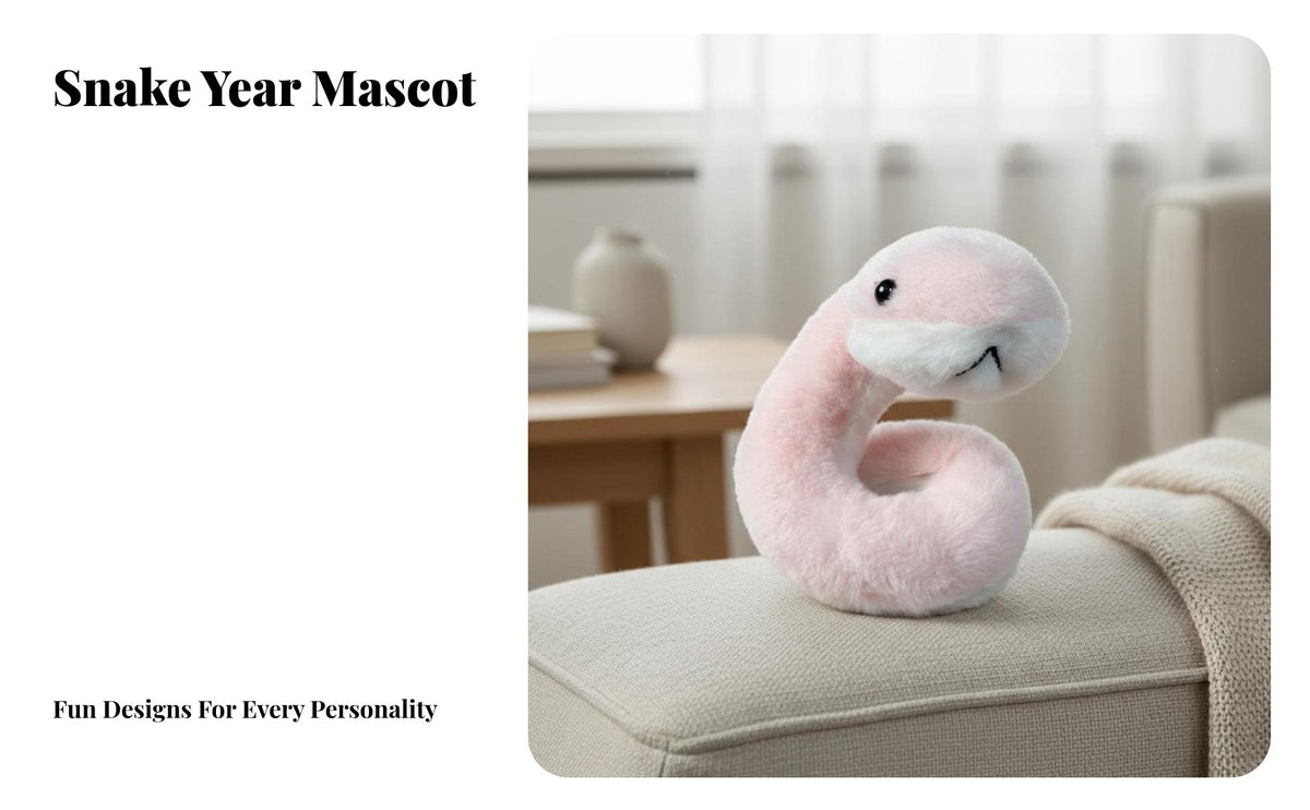 Snake Stuffed Toy Cute Design Stuffed Snake Symbol Soft and Snug Dwelling Decoration for Astrology Enthusiasts, Children, Home Decor, Playroom