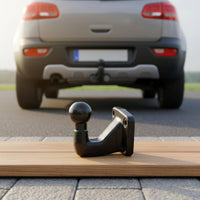 50mm Trailer Hitch Ball Glossy Finish European Tow Ball Curved Design Vehicle Accessory