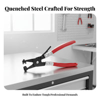 Car Water Pipe Clamp Plier Long-Lasting Forged Steel Hose Clamp Plier Non-Slip