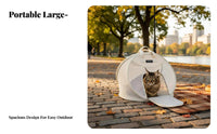 Spacious Interior Foldable Mesh Pet Tote Lightweight Foldable Mesh Pet Tent Wide Accessibleing Feline Carrier Stable Design for Travelers, Small Dog Owners, Vet Visits, Travel, Car Rides, Outdoor