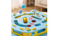 Cat Maze Toy with Balls Enrichment Cat Puzzle Maze Toy Hunting Hide and Seek for Cats, Living Room, Home