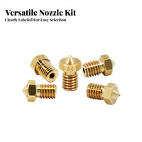 10 Pieces Easy Installation 3D Printer V6 Nozzle Replacement Set Long-Lasting 3D Printer Nozzle Tool Kit Multi-Purpose Tools