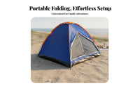 Quick Setup Portable Beach Tent Large Shade Area Folding Outdoor Tent Multi-Purpose Instant Sun Shelter Ventilated for Beachgoers, Families, Campers, Picnics, Park, Outdoors, Backyard