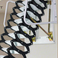 Retractable Attic Staircase Space-Saving Retractable Loft Ladder Telescopic Attic Ladder with Handrails