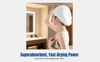 Hair Drying Cap, Thick Non-Woven, Super Absorbent, Quick Dry, Travel Hotel Use