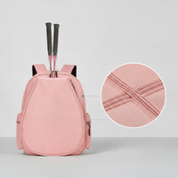 Structured Badminton Racket Bag Padded Badminton Backpack Comfortable Racket Backpack with Pockets Compact for Commuters