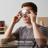 Anti-Fog Safety Goggles Crystal Clear Vision Shock Resistant Goggles Workplace Safeguarding Ocular Wear Full Sealant Design