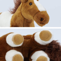 Horse Stuffed Toy Standing Horse Stuffed Animal Soft Cute for Children, Pretend Play, Nursery Decor