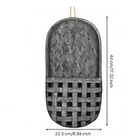 Woven Wood Basket Decorative Wooden Wall Basket Country-Style Home Storage