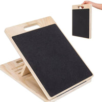 Natural Wood Finish Slant Board Sturdy Wooden Slant Board Stable Design Wooden Incline