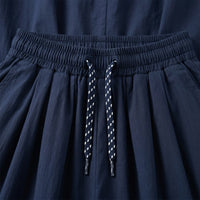 Skirt for Women High Waisted Flared Midi with Tie Detail, Polyester Blend Summer for Petite Ladies and Teens, Flattering Fit