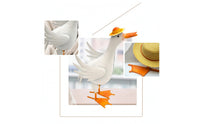 Duck Sculpture Iron Duck Statue Cute for Garden, Pond
