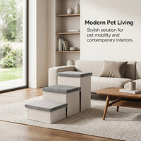 Dog Steps for Bed and Sofa with Foldable Design for Easy Storage, Pet Stairs for Small to Medium in Bedroom and Living Areas