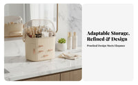 Multi-Compartment Cosmetic Box particle-proofresistant Vanity organizer long-makeup organizering for Desk, vanity table