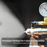 Anti-Leak Air Atomizing Nozzle Fine Mist Atomization Stainless Steel Misting Nozzle for Humidification, Cooling, Coating