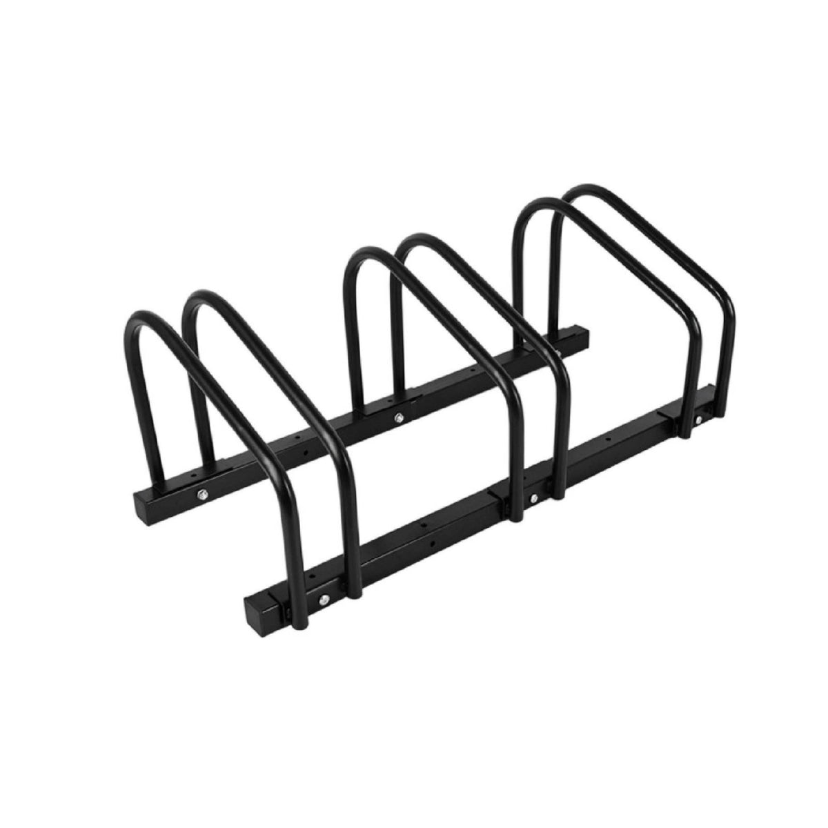 Steel Cycle Parking Rack Powder-Coated Bike Rack with Wheel Slots Heavy-Duty Cycle Stand Stable for Cyclists, Commuters, Outdoor