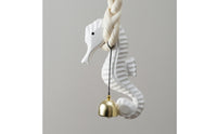 Seahorse Decor with Bell Coastal Seahorse Hanging Ornament Marine for Entryway