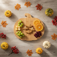 Pumpkin Serving Board Fall Pumpkin Cutting Board Rustic Tray for Hosts, Parties