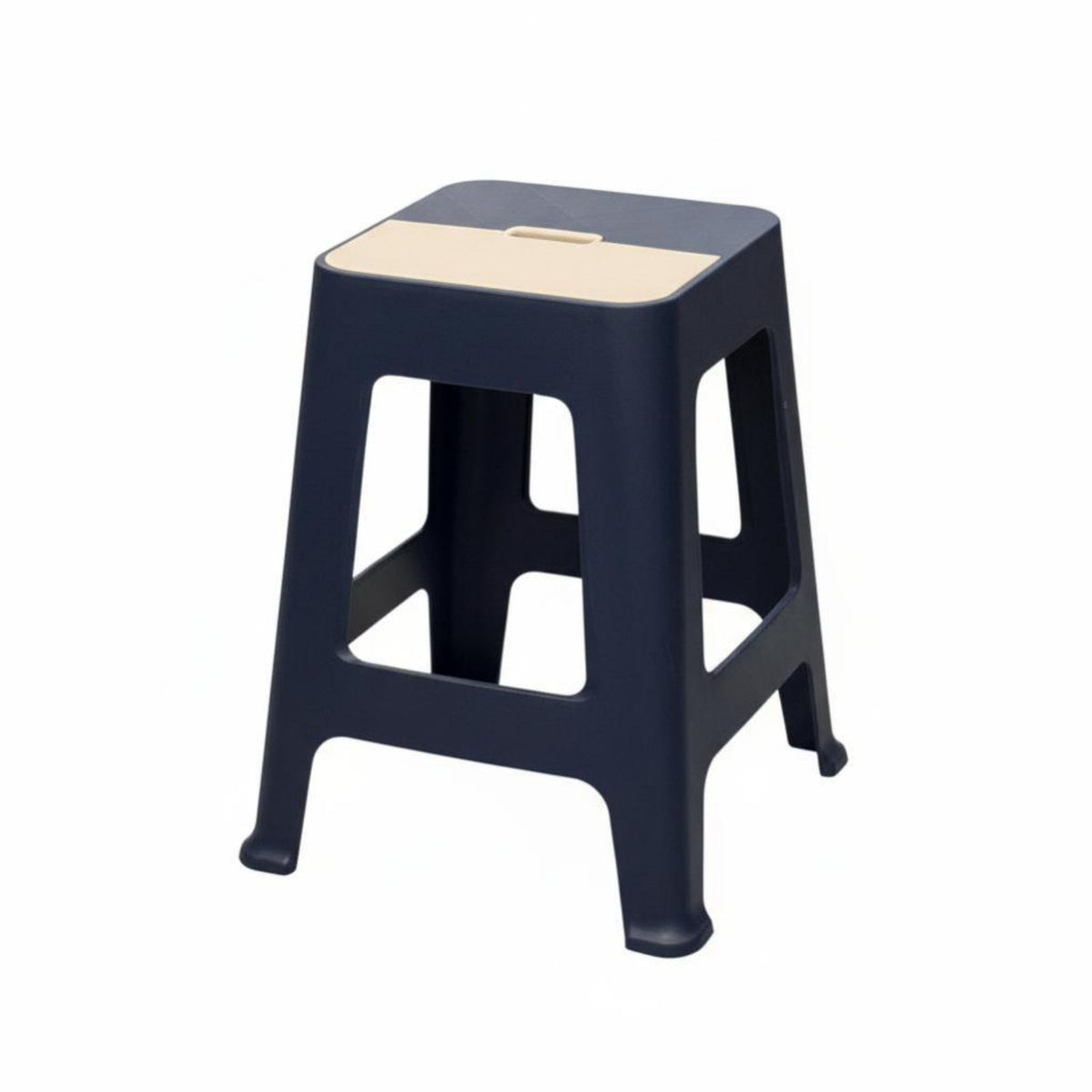 Modern Minimalist Design dual-color Utility Stool Stackable nested Seat long-lasting Household Furniture Anti-Slip Feet for Adults, Guests, Homeowners, Kitchen, Dining Room, Bathroom, Entryway