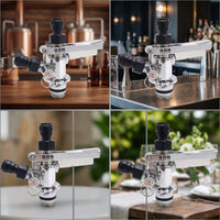 Keg Coupler with Lever Handle Reliable Keg Coupler with Pressure Relief Release Mechanism Beer Dispenser for Homebrewers Workstations