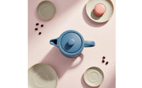 Mini Condiment Dish Macaron Hues Porcelain Condiment Bowl Handled Ceramic Sauce Dish Matte Finish for Restaurants, Sushi Night
