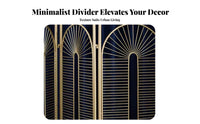 Hollow Design Multi-Panel Openwork Partition Freestanding 4-Panel Folding Screen Foldable Room Divider Movable for Restaurant Owners, Interior Decorators, closedice Workers, Entrymanner, Retail shop, Studio Apartment, Bedroom