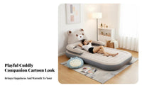 Cute Cartoon Design creatureShaped Lounger Plush and Soft Frameless Lounge Chair Lightweight Lazy Sofa No Assembly Required for Adults, Teenagers, Students, Bedroom, Dorm Room, Playroom, Office