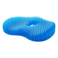 Jelly Honeycomb Gel Seat Cushion with Blue Cover