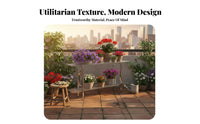 Floor-Standing Multi-Tier Flower Pot Holder Modern Minimalist design Plant Stand Space-Saving Display Rack Sturdy Construction for Gardeners, Homeowners, Balcony, Garden, Living Room, Bedroom