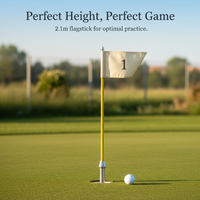 Golf Flagstick Hole Cup Combo for Putting Green Practice and Competition