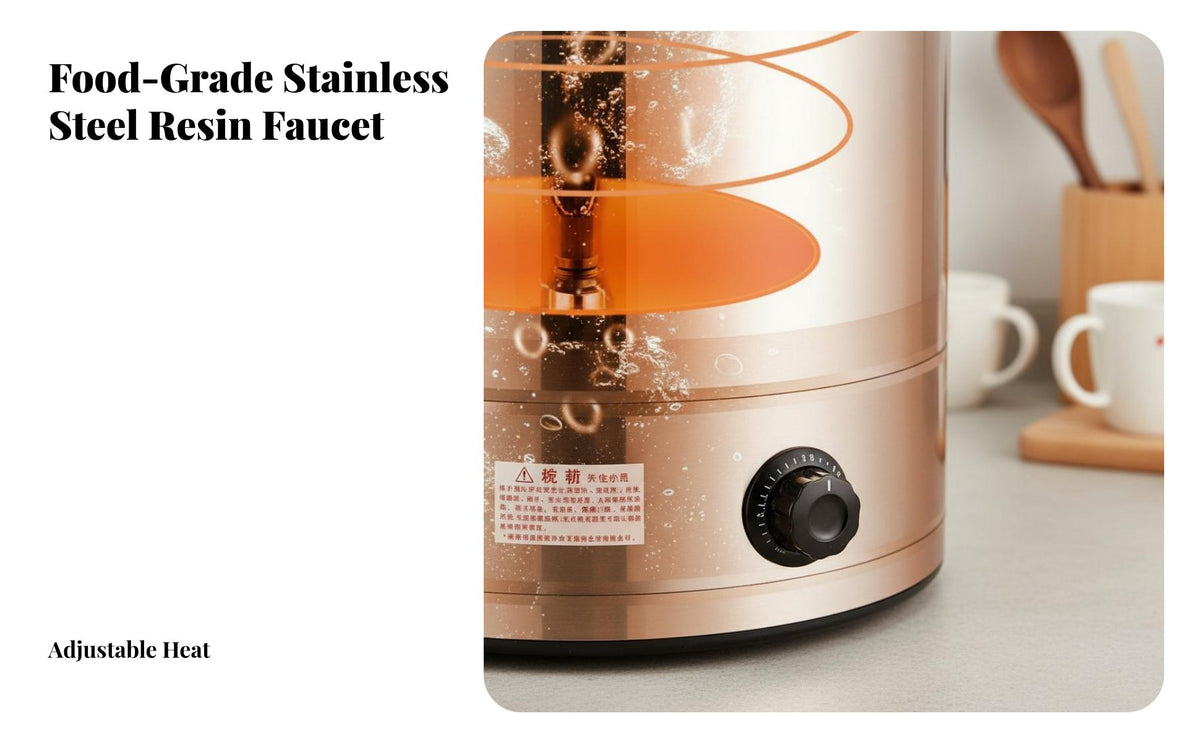 Keep Warm Function Electric Water Boiler Automatic Boiling Electric Hot Water Dispenser Quick Heating Large Capacity Insulated Barrel Adjustable Temperature Control for Restaurant Employees, Deactivate Ice Workers, Restaurants, Deactivate Ices