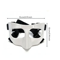Cushioning Safety Mask with Cushion Pads Lightweight Nose Guard Non-Slip Pad Slim-Fit for Athletes
