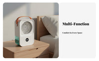 Portable Air Chiller Fan Quiet Desktop Air Chiller Cools and Humidifies Desktop Water Cooling Fan for Bedroom, Office, Dorm Room
