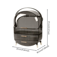 Desktop Cosmetic Storage Box Unique Design Dustproof Skincare Organizer Space Saving Dressing Table Cosmetics Holder for Women, Dressing Table