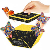 Holiday Themed Butterfly Burst Box Creative Present Flying Butterfly Gift Box for Couples, Her